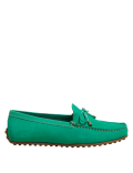 Wide Fit Leather Bow Boat Shoes