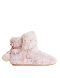 Faux Fur Pom Pom Slipper Boots