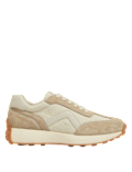 Leather Lace Up Side Detail Trainers