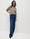Cable Knit Embellished Jumper