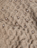 Cable Knit Embellished Jumper