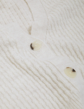 Textured V-Neck Button Front Cardigan