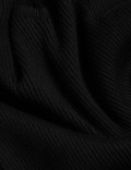 Ribbed Sweetheart Neck Jumper