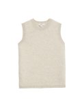 Textured Crew Neck Knitted Vest