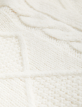 Cable Knit Edge to Edge Longline Cardigan