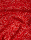 Textured Crew Neck Relaxed Jumper with Wool