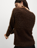 Textured Crew Neck Jumper