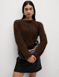 Textured Crew Neck Jumper