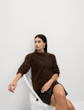 Textured Crew Neck Jumper