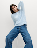 Textured Crew Neck Jumper