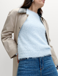 Textured Crew Neck Jumper