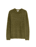 Textured Crew Neck Jumper