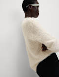 Textured Crew Neck Jumper