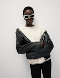 Textured Crew Neck Jumper
