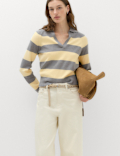 Striped Knitted Rugby Top