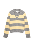 Striped Knitted Rugby Top