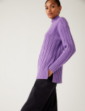 Recycled Blend Cable Knit Longline Jumper