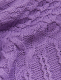 Recycled Blend Cable Knit Longline Jumper