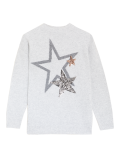Sequin Star Crew Neck Relaxed Jumper