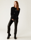 Sparkly Star Crew Neck Jumper