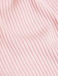 Ribbed Collared V-Neck Jumper