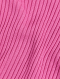 Ribbed Collared V-Neck Jumper