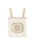 Cotton Rich Metallic Knitted Vest