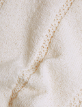 Cotton Rich Textured Crew Neck Jumper