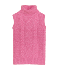 Recycled Blend Cable Knit Knitted Vest