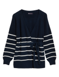Recycled Blend Striped Relaxed Cardigan
