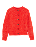 Ribbed Crew Neck Cardigan