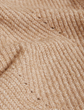 Ribbed Crew Neck Cardigan