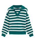 Recycled Blend Striped Collared Jumper