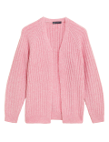Recycled Blend Ribbed Relaxed Cardigan