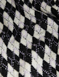 Recycled Blend Argyle Roll Neck Jumper