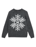 Snowflake Crew Neck Relaxed Jumper