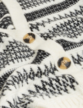 Recycled Blend Fair Isle V-Neck Cardigan