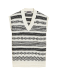 Recycled Blend Fair Isle Knitted Vest