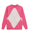 Recycled Blend Argyle Relaxed Jumper