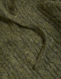 Cable Knit V-Neck Hoodie