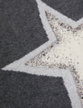 Sequin Star Crew Neck Relaxed Jumper