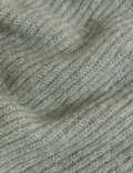 Ribbed V-Neck Relaxed Longline Cardigan
