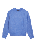 Ribbed Crew Neck Relaxed Jumper
