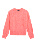 Ribbed Crew Neck Relaxed Jumper