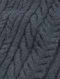 Cable Knit Roll Neck Sleeveless Jumper