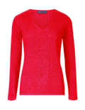 Soft Ribbed V-Neck Jumper