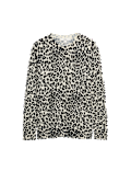 Animal Print Crew Neck Jumper