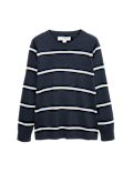 Supersoft Striped Crew Neck Jumper