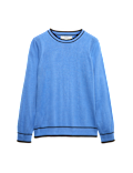 Supersoft Tipped Crew Neck Jumper