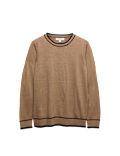 Supersoft Tipped Crew Neck Jumper
